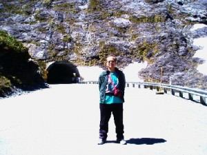 Homer Tunnel in the background