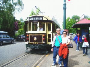 A city tramcar