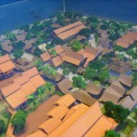 A model of a Malay village of yesteryears