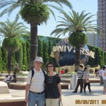 Writer and wife at the Universal Studio Japan in Osaka