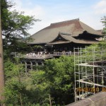 Kiyomizu Temple surrounded by cherry and maple trees