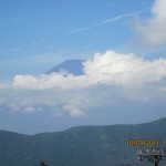 Mt. Fuji as seen from Owakundani Valley