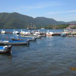 Boating area in Lake Ashi