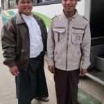 Left: Bagan Bus-Driver(Htun Zaw) Right: Bus Assistant(Win Soe)