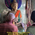 In a Buddhist shine on Mount Popa