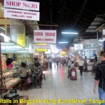 Stalls in Bogyoke Aung Sun Market, Yangon