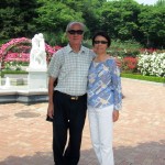 Writer and wife in Rose Garden