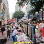 Street stalls on Myeongdong Road