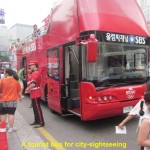 Tourist bus for city-sightseeing