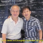 Writer(L) and Zhangjiajie Tour Guide, Ah Chen(R)