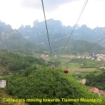 A long cable-car ride to Tianmen Mountain