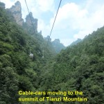 Tianzi Mountain cable-cars