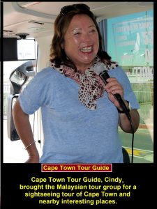 The tour guide of Cape Town is called Cindy.