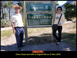 Choo Chaw and wife on Signal Hill