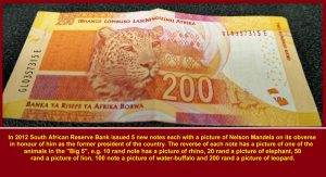 All 5th. issue of bank notes have pictures of animals in "Big 5"