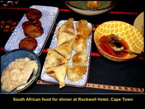 More South African food for dinner