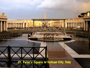 St. Peter's Square as seen from St. Peter's Basilica, Vatican City
