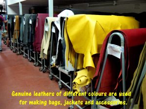 Genuine leathers for making bags, jackets and accessories