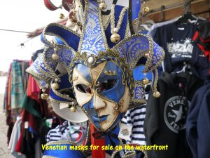 Venetian masks worn during the Carnival of Venice
