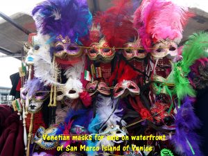 Venetian eye-masks worn during the Carnival of Venice