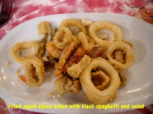Tasty Fried Squid Slices