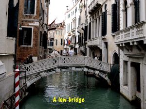 A low bridge in Venice