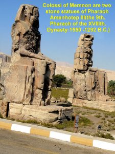 Colossi of Memnon: Two statues of Amenhotep III