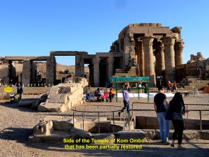 Side view of Kom Ombo Temple