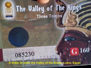 Tickets needed for entering the Valley of the Kings