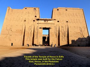 Facade of the Temple of Horus, Edfu, Egypt