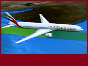 Tour group flying home by Emirates plane at Cairo, Egypt, at 7.05 p.m. 0n 23 Dec 2017